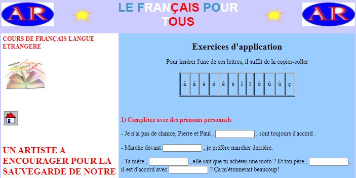 site internet pour apprendre le français