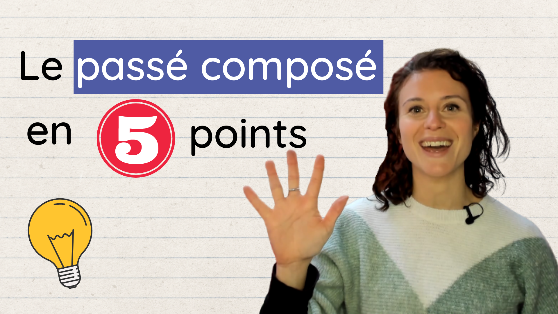 Le passé composé en français