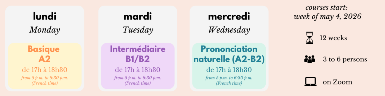 group french classes online