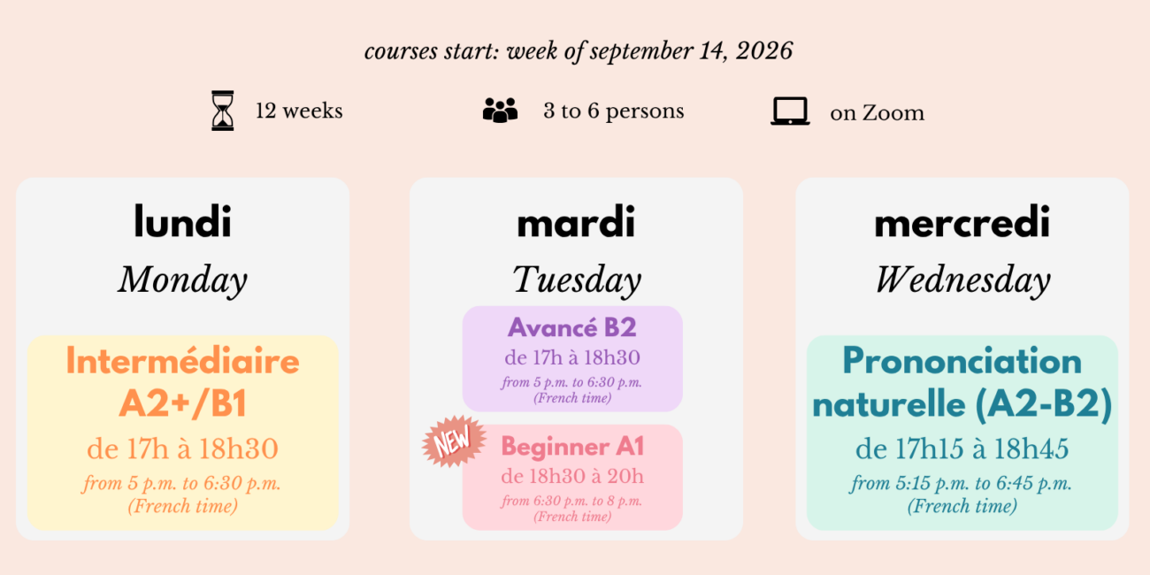 Online French classes